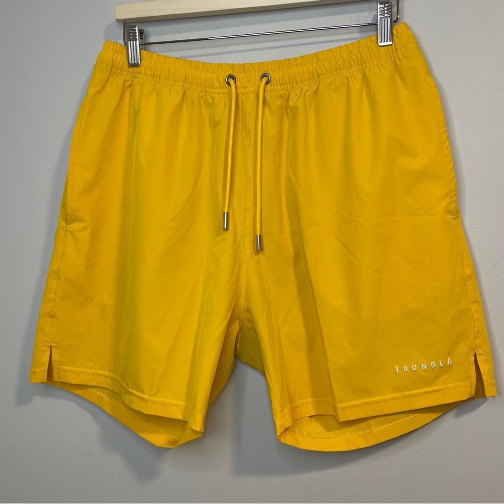 YoungLA 140 FROOTY SWIM SHORTS Canary Large